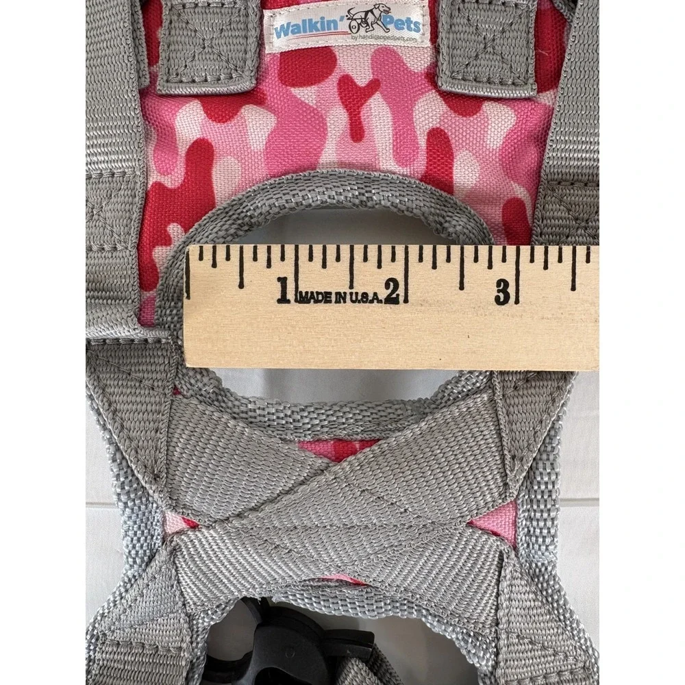 Walkin' Pets Rear‎ Lift Harness for Dogs Size XXS Pink Camo Mobility Support